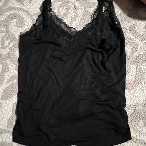 Soma size small black shirt with lace detailing